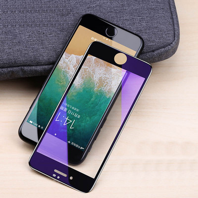 SmartDevil Anti-Blue Light For Iphone 7 8 Plus 6S Plus Screen Protective Film Plus Full Coverage Tempered Glass Phone Protection