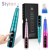 Styton 35000RPM elektrinė nagų gręžimo mašina manikiūro frezavimo pjaustytuvų rinkinys, skirtas gelinio poliravimo nagų gręžimo rašiklio salono nagų įrangai