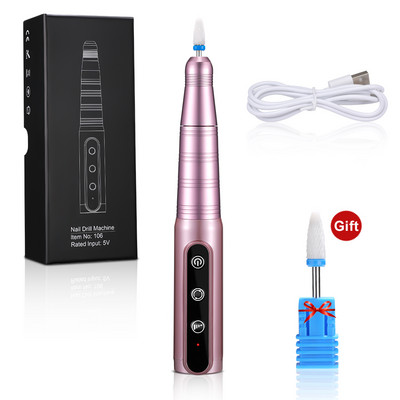 Styton 35000RPM elektrinė nagų gręžimo mašina manikiūro frezavimo pjaustytuvų rinkinys, skirtas gelinio poliravimo nagų gręžimo rašiklio salono nagų įrangai