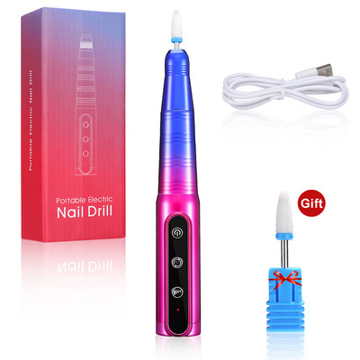 Styton 35000RPM elektrinė nagų gręžimo mašina manikiūro frezavimo pjaustytuvų rinkinys, skirtas gelinio poliravimo nagų gręžimo rašiklio salono nagų įrangai