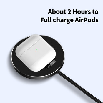 Ασύρματος φορτιστής για Samsung 15W Qi Fast Wireless Charging Pad για Airpods Φορητός επαγωγικός φορτιστής Xiaomi Huawei