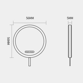 Ασύρματος φορτιστής για Samsung 15W Qi Fast Wireless Charging Pad για Airpods Φορητός επαγωγικός φορτιστής Xiaomi Huawei