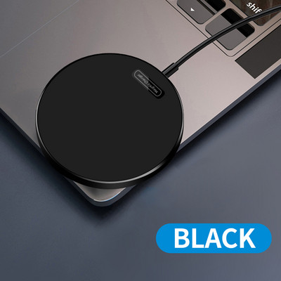 Încărcător fără fir pentru Samsung 15W Qi Pad de încărcare fără fir rapid pentru Airpod-uri Xiaomi Huawei Încărcător portabil cu inducție