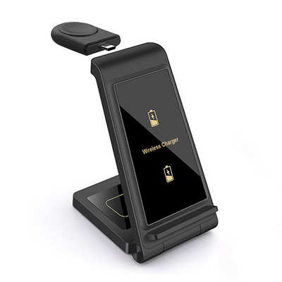 Suport de încărcare fără fir 30W pentru Apple Watch 8 6 SE 5 Airpods Pro 3 ÎN 1 Stație de andocare de încărcare rapidă pentru iPhone 14 13 12 11 XR X 8