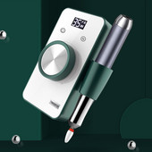 Elektrinis gręžtuvas 35000 RPM įkraunamas nagų grąžtas 4000 mAh akumuliatorinis nagų šlifuoklis pedikiūrui manikiūrui Profesionali nagų tekinimo staklės