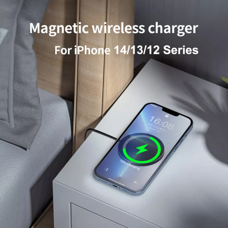 120 W-os mágneses vezeték nélküli töltőpad állvány iPhone 12 13 14 Pro Max telefonhoz Samsung Xiaomi mobiltelefon gyorstöltő mágneses töltő