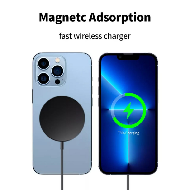 120 W-os mágneses vezeték nélküli töltőpad állvány iPhone 12 13 14 Pro Max telefonhoz Samsung Xiaomi mobiltelefon gyorstöltő mágneses töltő