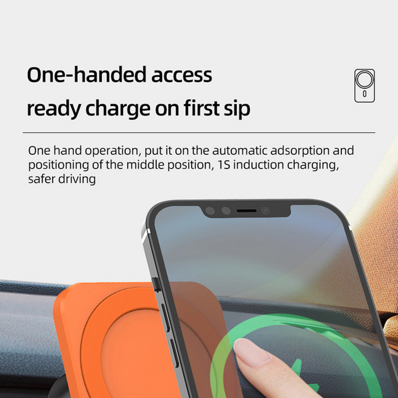 15W magnetski bežični nosač za auto punjač za iPhone 12 13 Pro Max magnetni bežični punjač za auto držač za iPhone 12 Mini