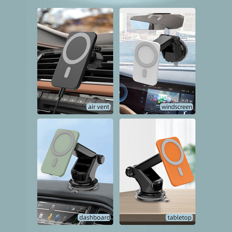 15W magnetski bežični nosač za auto punjač za iPhone 12 13 Pro Max magnetni bežični punjač za auto držač za iPhone 12 Mini