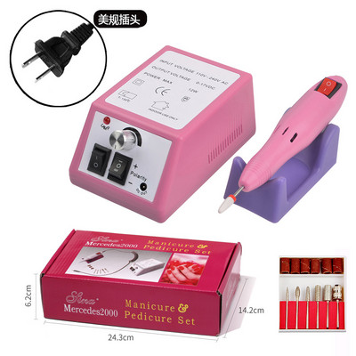 Elektrinis nagų gręžimo staklių rinkinys Profesionalus frezavimo pjaustytuvas manikiūro nagų dildėms Grąžtai Gelio lako šalinimo įrankiai