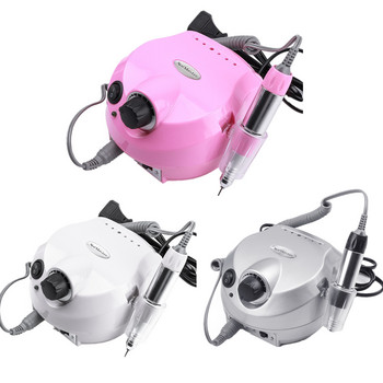 35000 RPM 30W Pink Professional Electric Nail Art Drill File Pedicure Equipment Machine Manicure Kit Nail Art Tools with Cutter