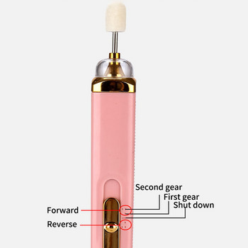 Ηλεκτρικό κιτ μηχανής τρυπανιού νυχιών Handpiece Polish File Drills Bit Sets στυλό μανικιούρ πεντικιούρ Nail Art Εργαλείο αφαίρεσης gel