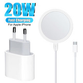 PD 20W magnetiniai belaidžiai įkrovikliai, skirti Apple iPhone 14 13 12 11 Pro Max Mag USB C Type C greito įkroviklio įkrovimo saugūs priedai