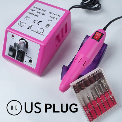 Profesionalūs manikiūro aparatų rinkiniai Elektriniai nagų grąžtai Frezavimo pjoviklis Nagų dailės šlifavimo dildė gelis odelių šalinimo priemonė Keraminė pjaustyklė