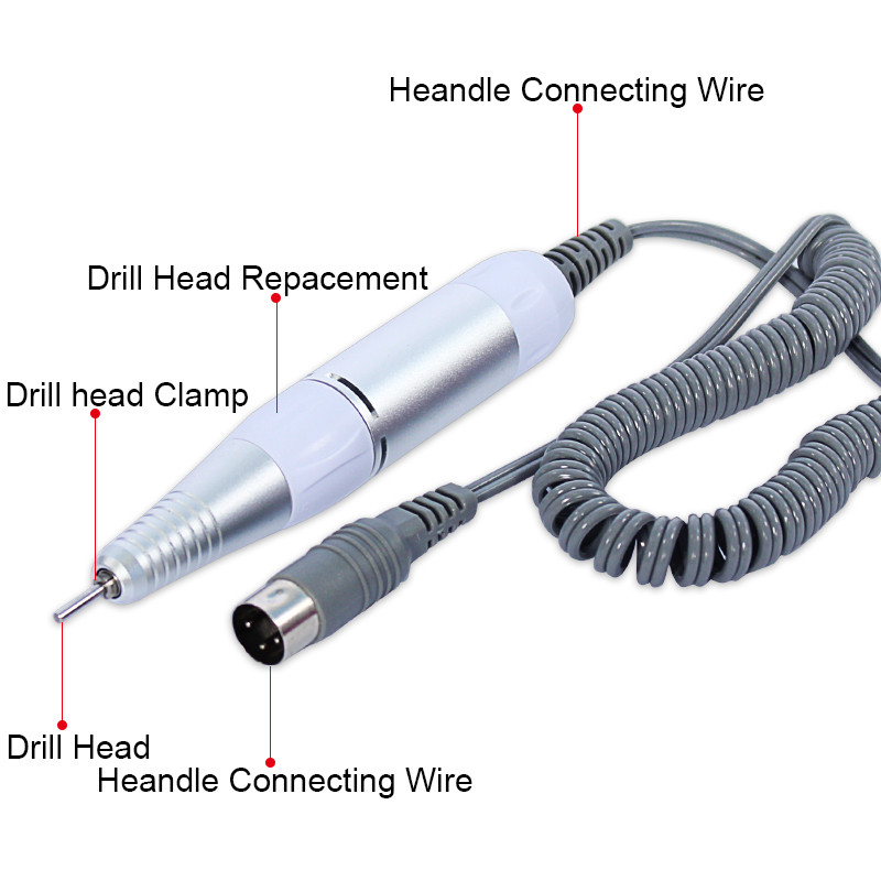 Accesorii pentru Nail Art Drill electric profesional pentru Nail Art Pen Maner Pilă Polish Grind Machine Instrument de manichiură Pedichiură