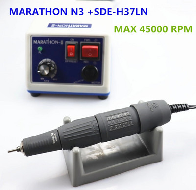45K Naujas STRONG 210 MARATHON N3 H37LN rankinis instrumentas 65W 50000rpm Nagų grąžtai Manikiūro aparatas Pedikiūras Elektrinių dildžių antgalių rinkinys