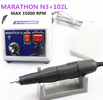 45K Naujas STRONG 210 MARATHON N3 H37LN rankinis instrumentas 65W 50000rpm Nagų grąžtai Manikiūro aparatas Pedikiūras Elektrinių dildžių antgalių rinkinys