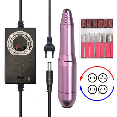 35000RPM Električna bušilica za nokte Mašina za bušilicu za manikuru Bušilica za pedikuru Salon bušilica za nokte Prijenosna bušilica za nokte