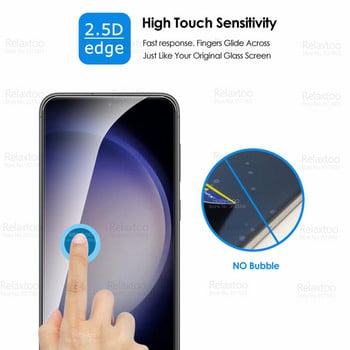 За Samsung Galaxy S23 Plus Glass 4 в 1 Камера Защитно закалено стъкло SamsungS23 S 23 S23Plus 5G Защитно фолио за екран