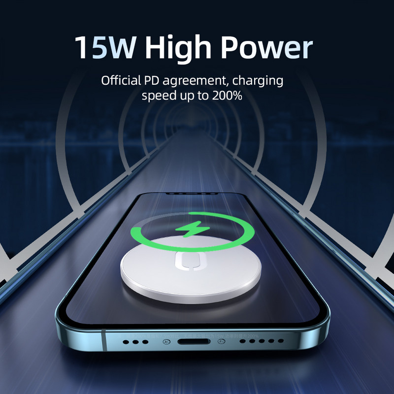 Bezdrôtová nabíjačka Joyroom 15W pre iPhone 11 12 X 8 Rýchlonabíjacia dokovacia stanica Magnetická bezdrôtová nabíjačka telefónov pre iPhone