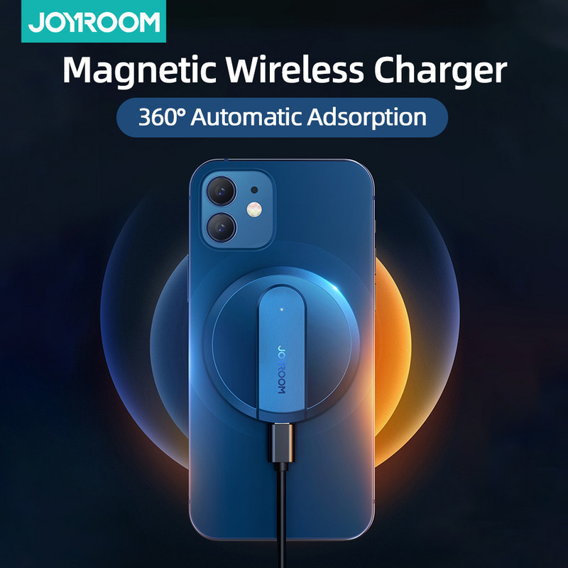 Bezdrôtová nabíjačka Joyroom 15W pre iPhone 11 12 X 8 Rýchlonabíjacia dokovacia stanica Magnetická bezdrôtová nabíjačka telefónov pre iPhone