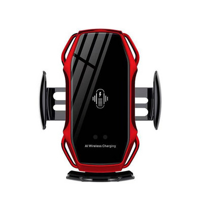 Belaidžio automobilio įkroviklio laikiklis 10 W Qi greito įkrovimo automatinio rankenos telefono laikiklis skirtas iPhone 11 Pro Xs Xr X 8 Samsung s10 s