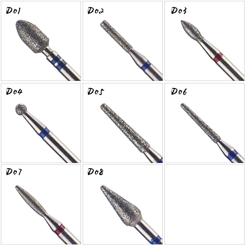1kom dijamantno svrdlo za nokte Rezač zanoktica za manikuru Električne turpije za nokte za pedikuru Električni uređaj Alat