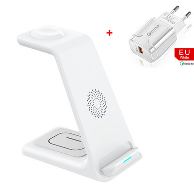 20 W 3 viename belaidis įkroviklis Greitas įkrovimas skirtas iPhone 13 12 11 XS XR X 8 Apple Watch 7 6 5 Airpods belaidžio įkroviklio stovas