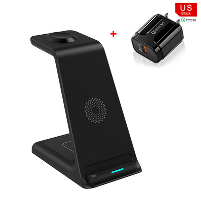 20 W 3 viename belaidis įkroviklis Greitas įkrovimas skirtas iPhone 13 12 11 XS XR X 8 Apple Watch 7 6 5 Airpods belaidžio įkroviklio stovas