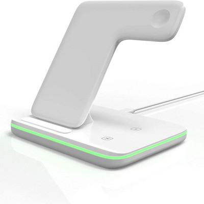 15 W greito belaidžio įkroviklio stovas, skirtas iPhone 14 13 12 11 X 8 Apple Watch 7 6 5 3 in 1 įkrovimo stotelė, skirta Airpods Pro iWatch