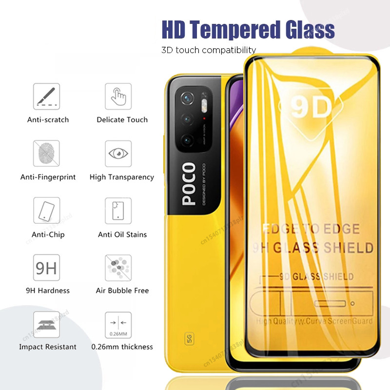 Για Xiaomi Poco M3 M4 Pro 5G Glass Screen Protector F3 X4 M2 F2 X3 GT Pro NFC F1 X2 C31 C3 Pocof3 FMX 3 4 2 1 Φιλμ φακού κάμερας
