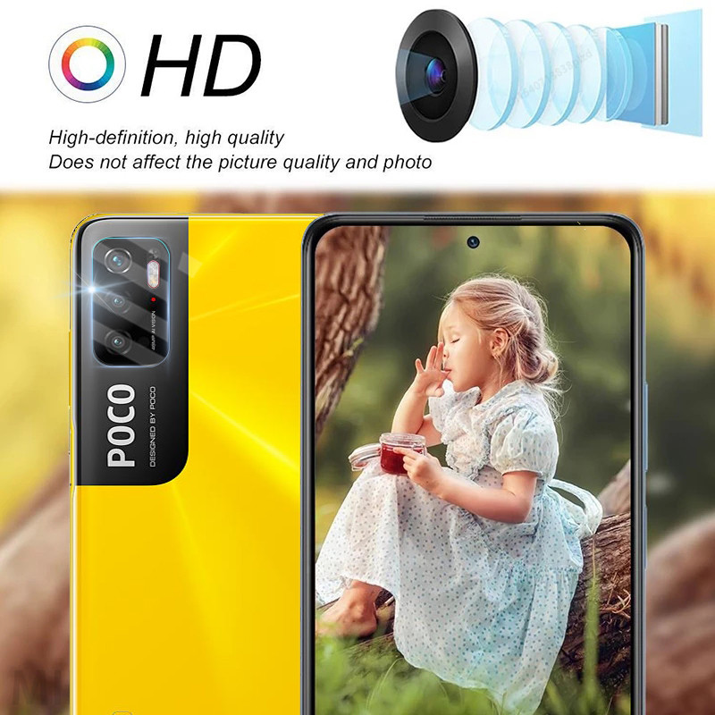 Για Xiaomi Poco M3 M4 Pro 5G Glass Screen Protector F3 X4 M2 F2 X3 GT Pro NFC F1 X2 C31 C3 Pocof3 FMX 3 4 2 1 Φιλμ φακού κάμερας