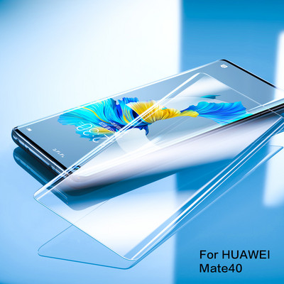 SmartDevil Refill For Huawei P40 P40+ plus Full Glue UV Glass For Huawei Mate 40 30 E 40RS 40 pro 40pro + UV Screen Protector HD