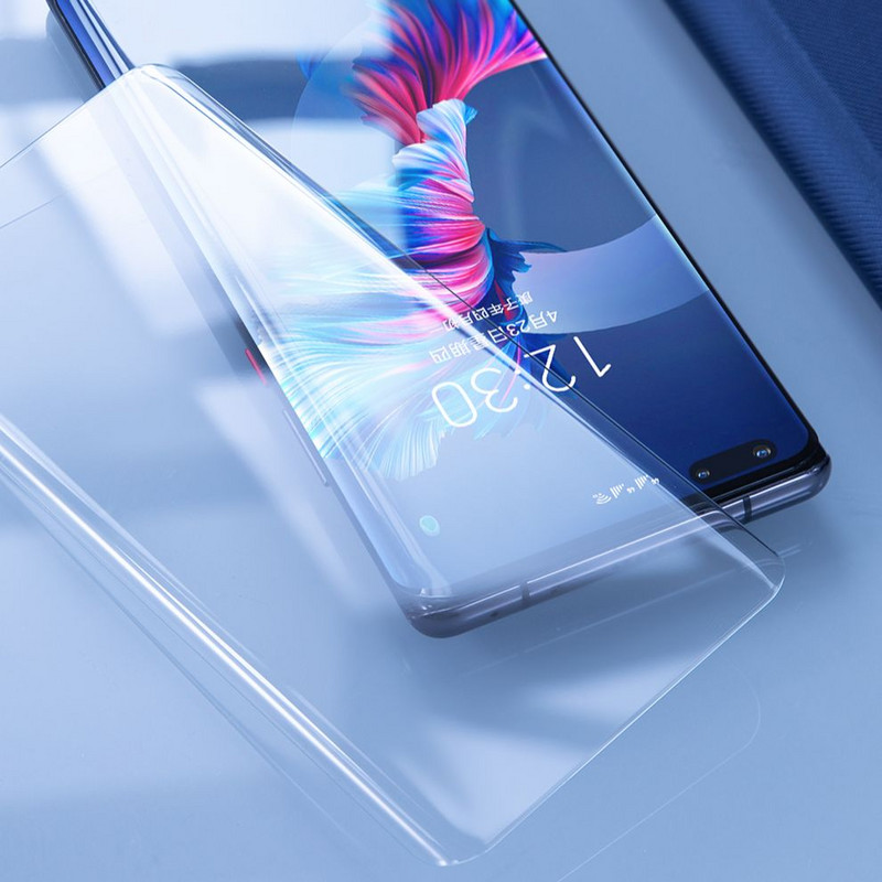 SmartDevil Refill For Huawei P40 P40+ plus Full Glue UV Glass For Huawei Mate 40 30 E 40RS 40 pro 40pro + UV Screen Protector HD