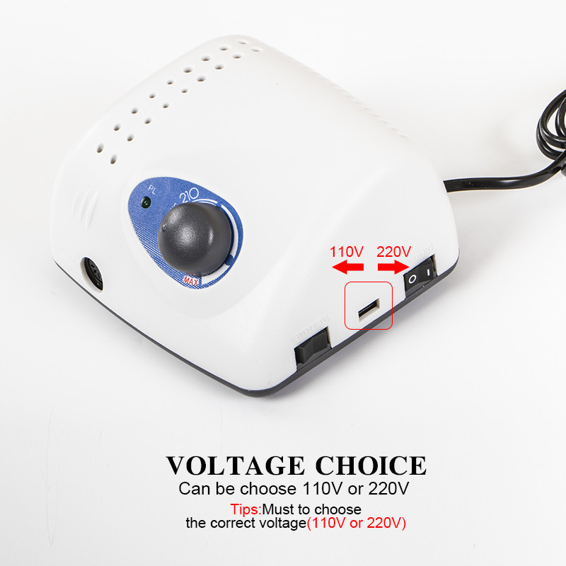 45K New Arrival Strong 210 Control Box 105LN Kézidarab 65W 45000rpm Körömfúrók Manikűr gépi pedikűr elektromos körömreszelő készlet
