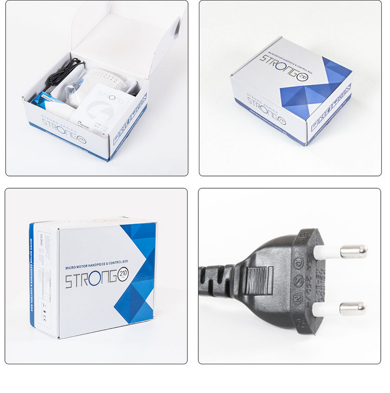 45K New Arrival Strong 210 Control Box 105LN Kézidarab 65W 45000rpm Körömfúrók Manikűr gépi pedikűr elektromos körömreszelő készlet