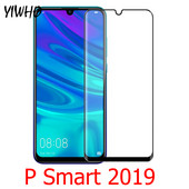 Πλήρες κάλυμμα Tempered Glass για Huawei P Smart 2019 Screen Protector Psmart+ psmart 2019 Protective Film POT LX1 LX2J LX3 Glass