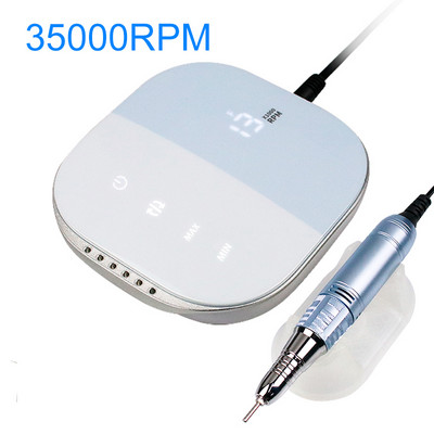 35000 RPM manikiūro mašina elektrinė nagų gręžimo mašina 35 W elektrinė nagų dildė LED ekranas nagų gręžimo mašina nagų salonai