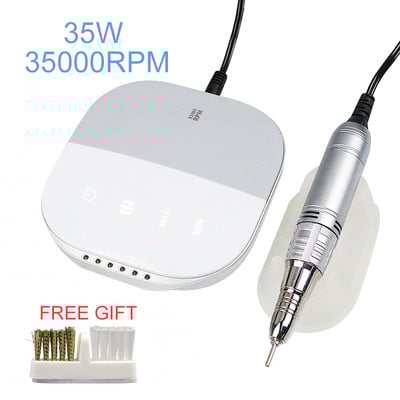 35000 RPM manikiūro mašina elektrinė nagų gręžimo mašina 35 W elektrinė nagų dildė LED ekranas nagų gręžimo mašina nagų salonai