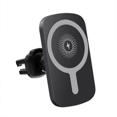 FDGAO Automatski magnetski bežični nosač za auto punjač za IPhone 13 12 Pro Max Mini magnet 15W za brzo punjenje Otvor za ventilaciju Držač telefona