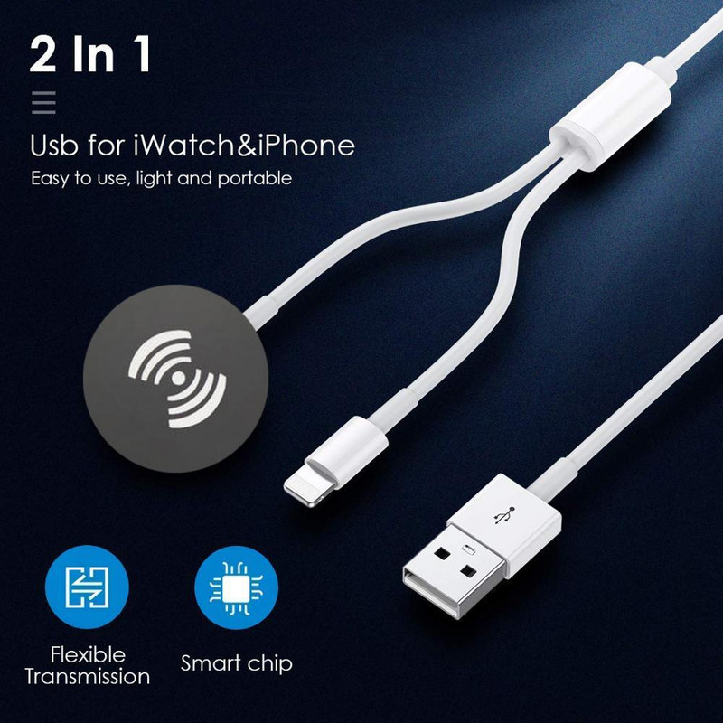 Kabel za Apple Watch punjač 3 u 1 USB QI bežična stanica za punjenje za iphone 11 pro max plus 10 9 8 7 6/iWatch 6 5 4 3 SE