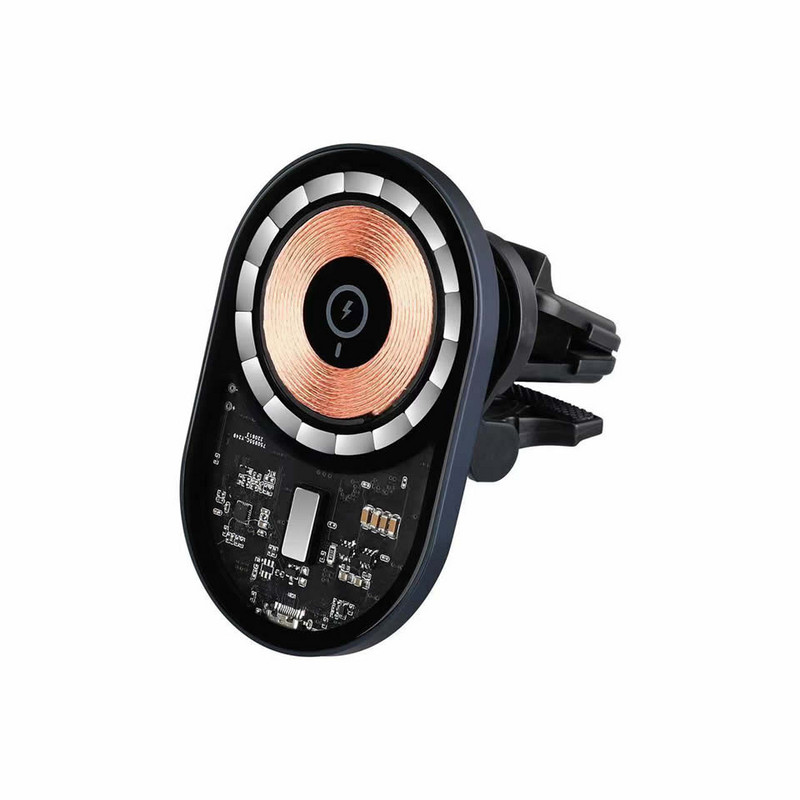 Încărcător fără fir magnetic de mașină 15W pentru iPhone 13 12 Pro Max Încărcare fără fir pentru mașină Suport telefon pentru Tesla HYUNDAI CITROEN