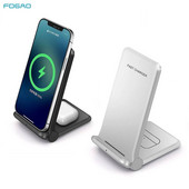 20W 2 v 1 rýchla bezdrôtová nabíjačka s indukčným nabíjacím stojanom pre Samsung S21 S22 pre iPhone 14 13 12 11 Pro Max XR X 8 Airpods Pro