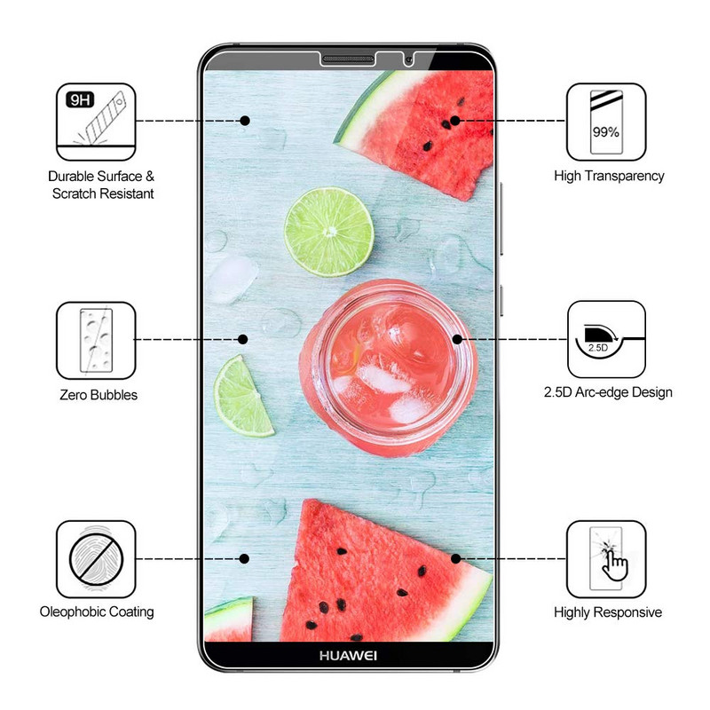 E-Plus Full Tempered Glass Screen Protection για Smartphone Huawei Mate 10 Security Glass Protection