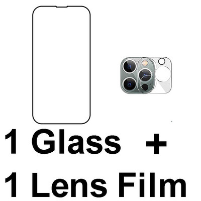 6 σε 1 Tempered Glass For iphone 13 Pro Max Screen Protector Full Cover Glass 3D Camera Fens Film For Apple iphone 13 mini Glass