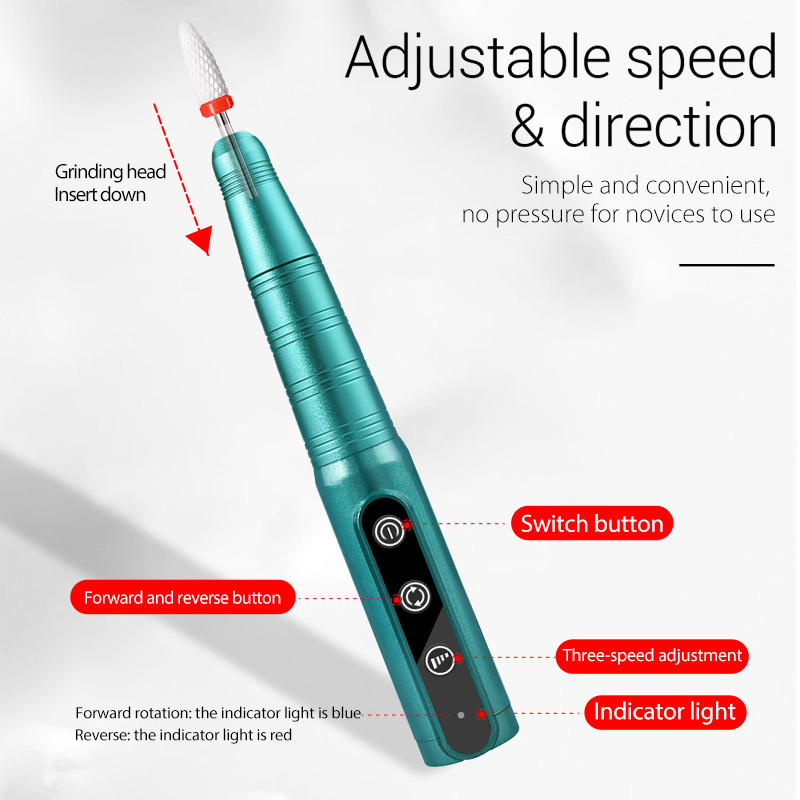 Slefuit electric de 35000 rpm pentru manichiura pedichiura Pila de unghii Dispozitiv pentru indepartarea ojei cu gel Freza pentru masina de gaurit unghii de salon de arta unghiilor