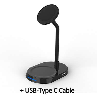 30 W magnētiskais bezvadu lādētāja statīva paliktnis Macsafe iPhone 12 13 Pro Max Mini Airpods indukcijas ātrās uzlādes dokstacijām