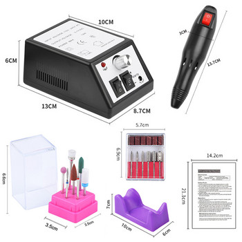 Professional Nail Sander Electric Manicure Set Εργαλεία Μανικιούρ Μηχανή για τρυπάνι νυχιών Gel Polisher Drill Pen Apparatus Gel Remove