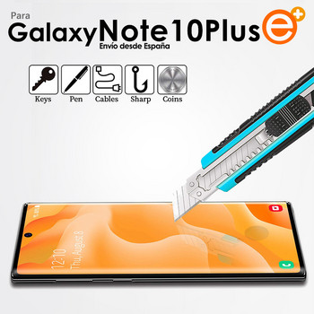 Цял протектор за екран от закалено стъкло за Samsung Note 10 Plus Note 10 + защитно защитно стъкло за смартфон