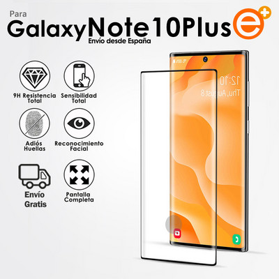 Πλήρης προστασία οθόνης από γυαλί για Samsung Note 10 Plus Note 10 + προστατευτικό γυαλί ασφαλείας Smartphone